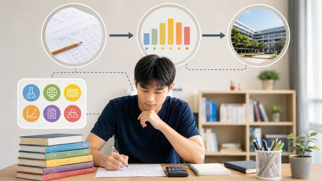 L1R5 aggregate score used for Singapore JC admission