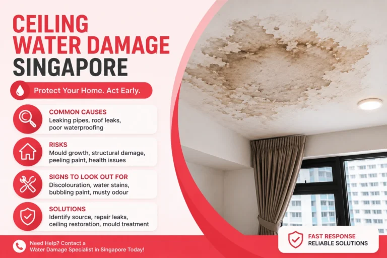 ceiling water damage singapore