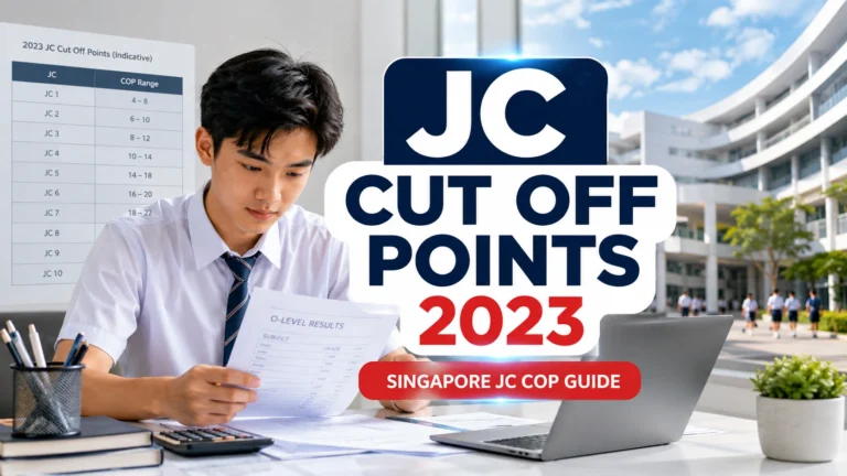 JC Cut Off Points 2023 Singapore guide for JC admission