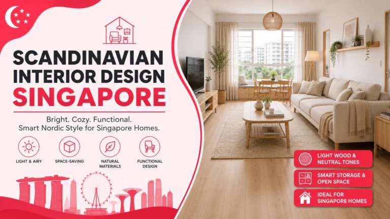 Scandinavian interior design Singapore HDB living room